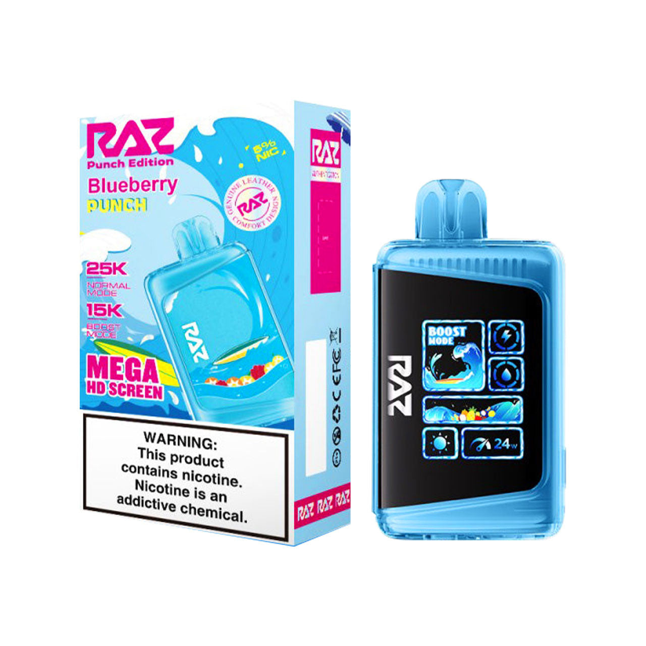 Blueberry Punch Raz LTX 25K Disposable Vape