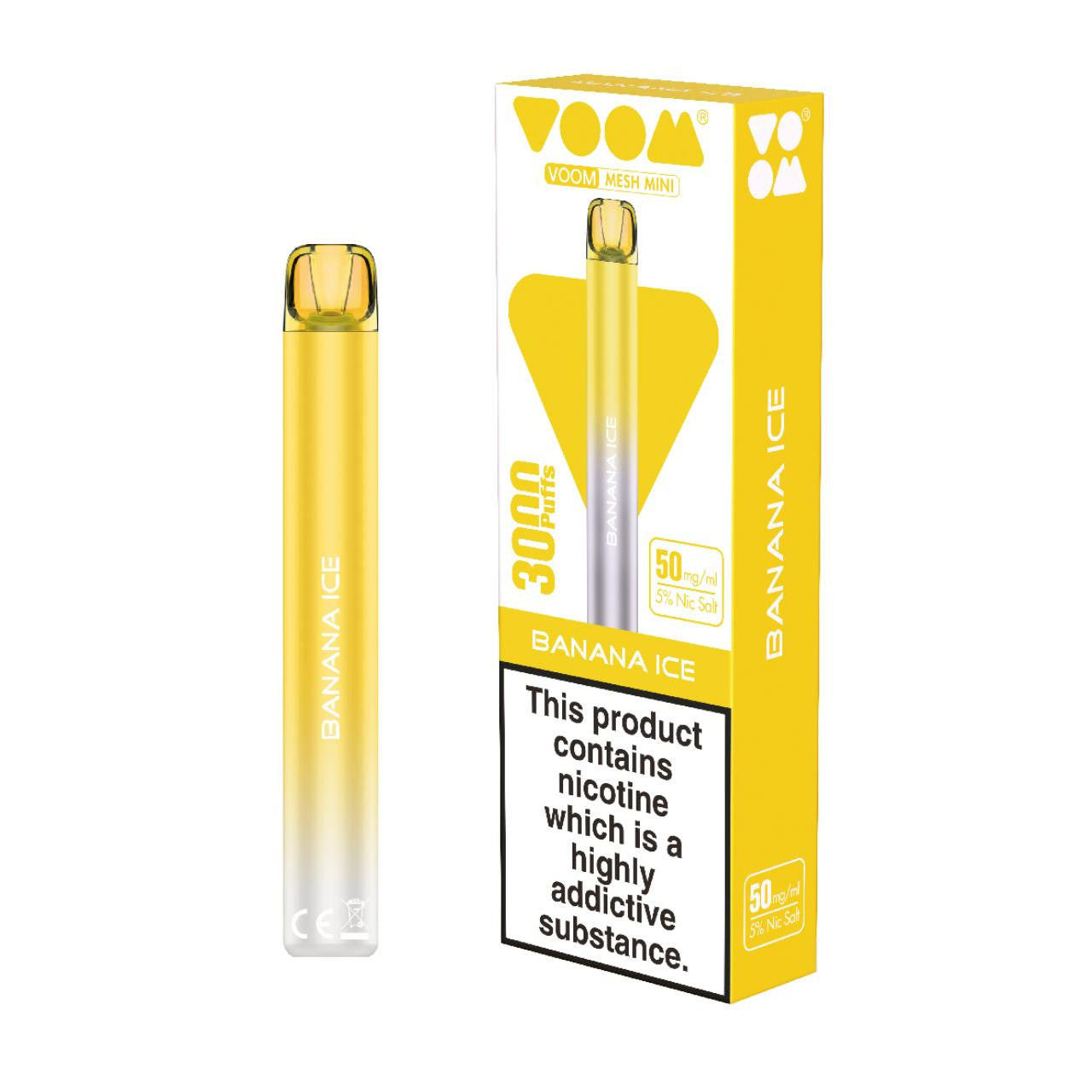 BANANA ICE VOOM Mesh Mini 3K Disposable Vape