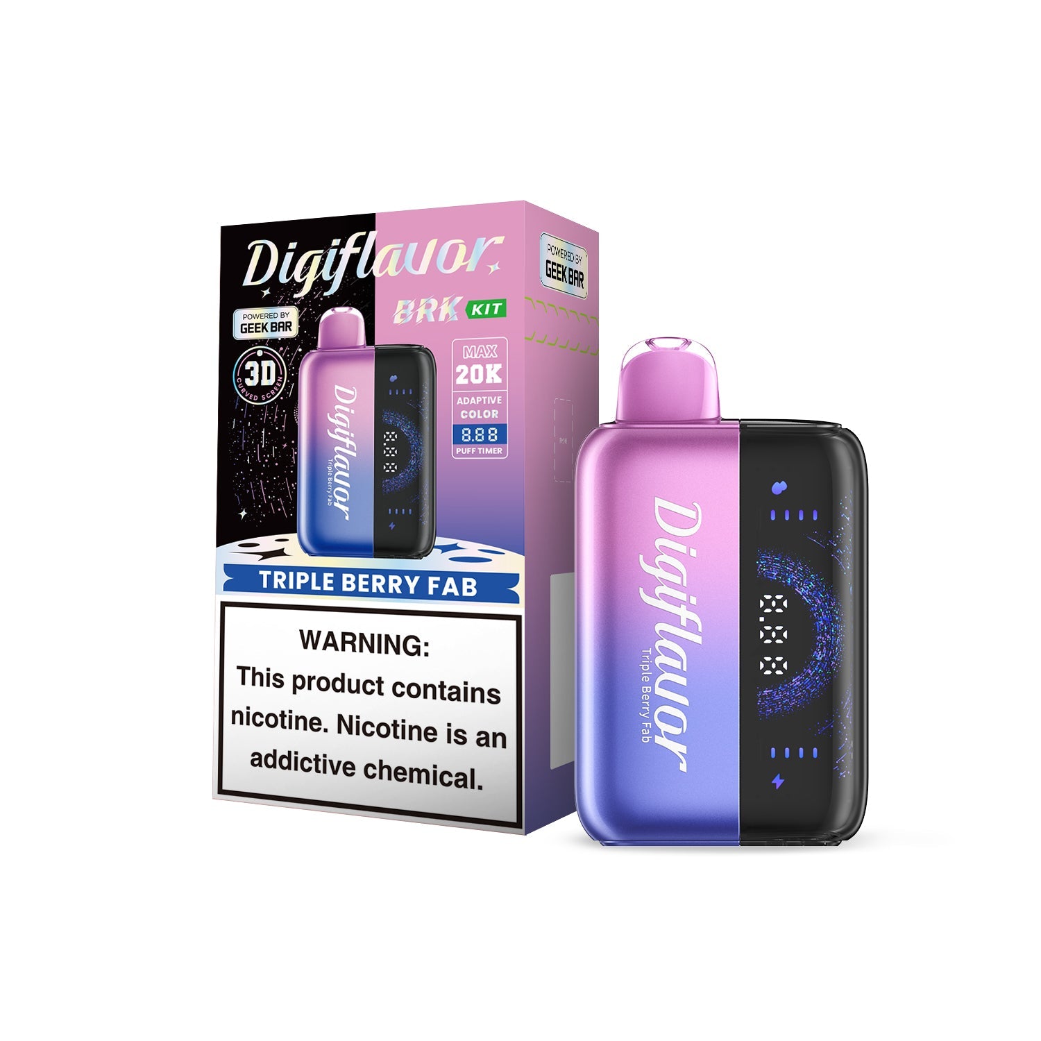 Triple Berry FAB Digiflavor BRK Kit 20K Disposable Vape