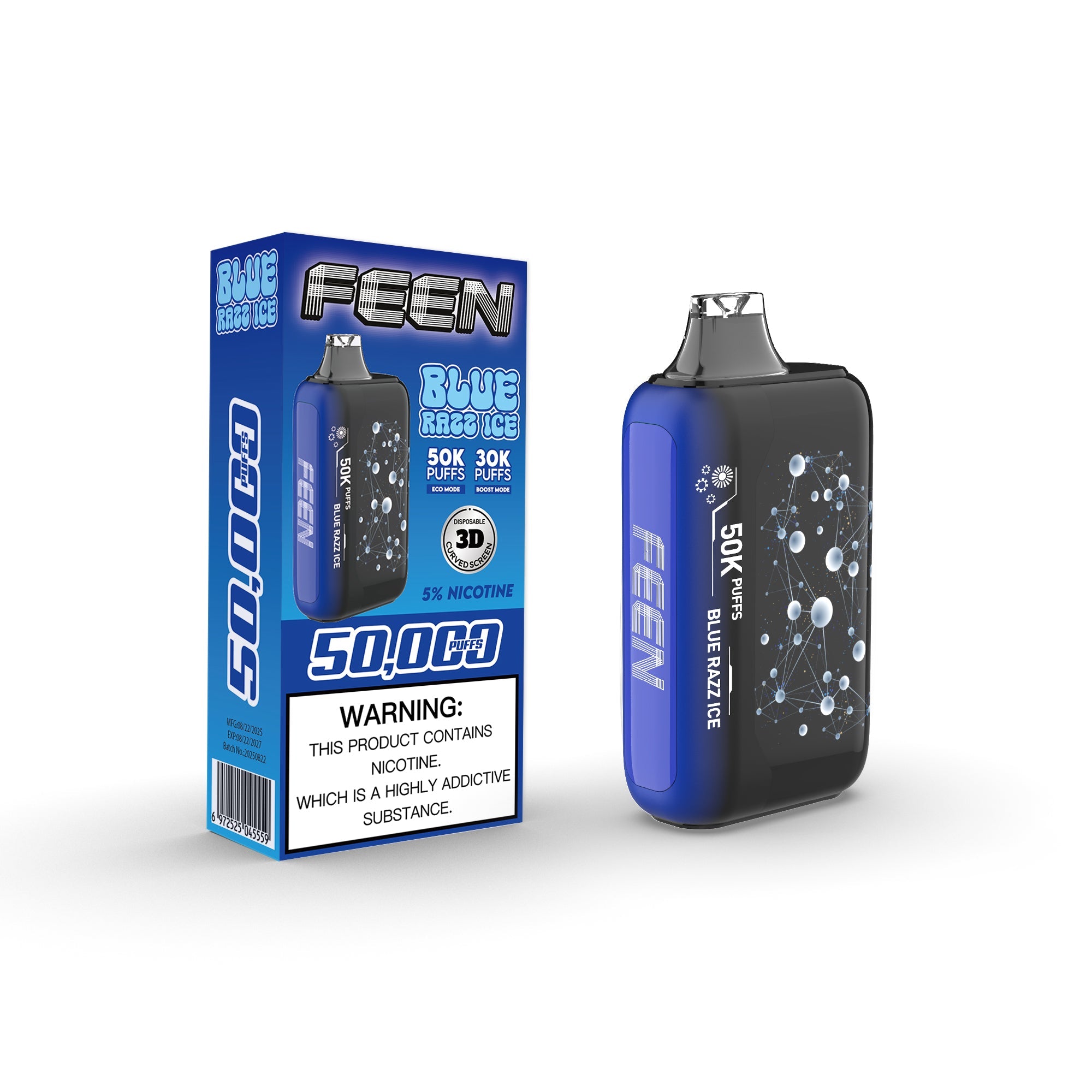 BLUE RAZZ ICE FEEN 50K Disposable Vape