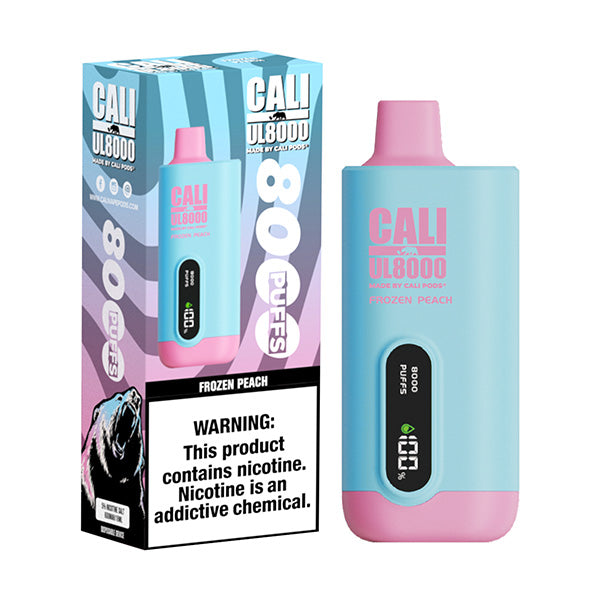 Frozen Peach Cali UL8000 Disposable Vape Pod