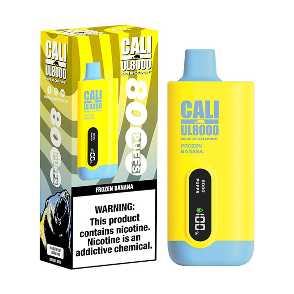 Frozen Banana Cali UL8000 Disposable Vape Pod