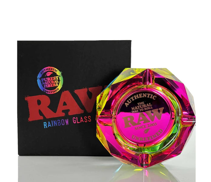 RAW Glass Ashtray — Rainbow